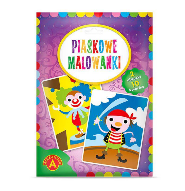 Alexander, Piaskowe malowanki, Klaun, Pirat