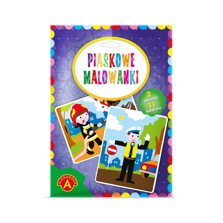 Alexander, Piaskowe malowanki, policjant, strażak, zestaw kreatywny