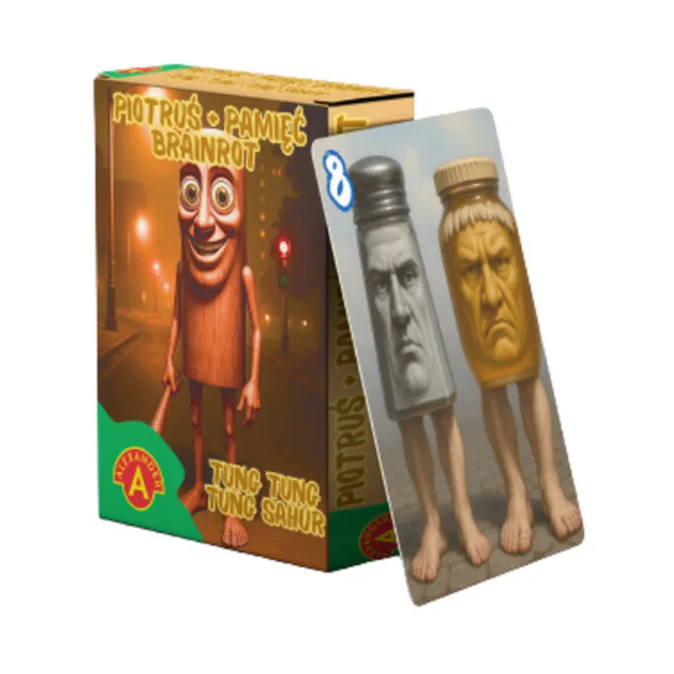 Alexander, Piotruś + Pamięć, Brainrot, Tung Tung Tung Sahur, gra karciana