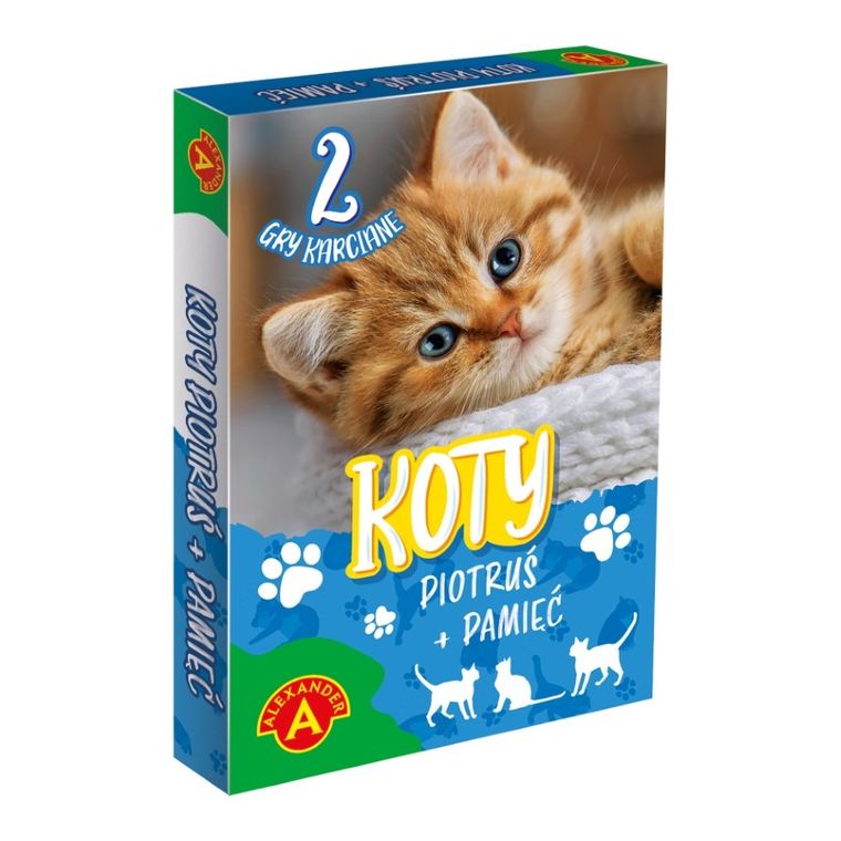 Alexander, Piotruś + Pamięć, koty, gra karciana