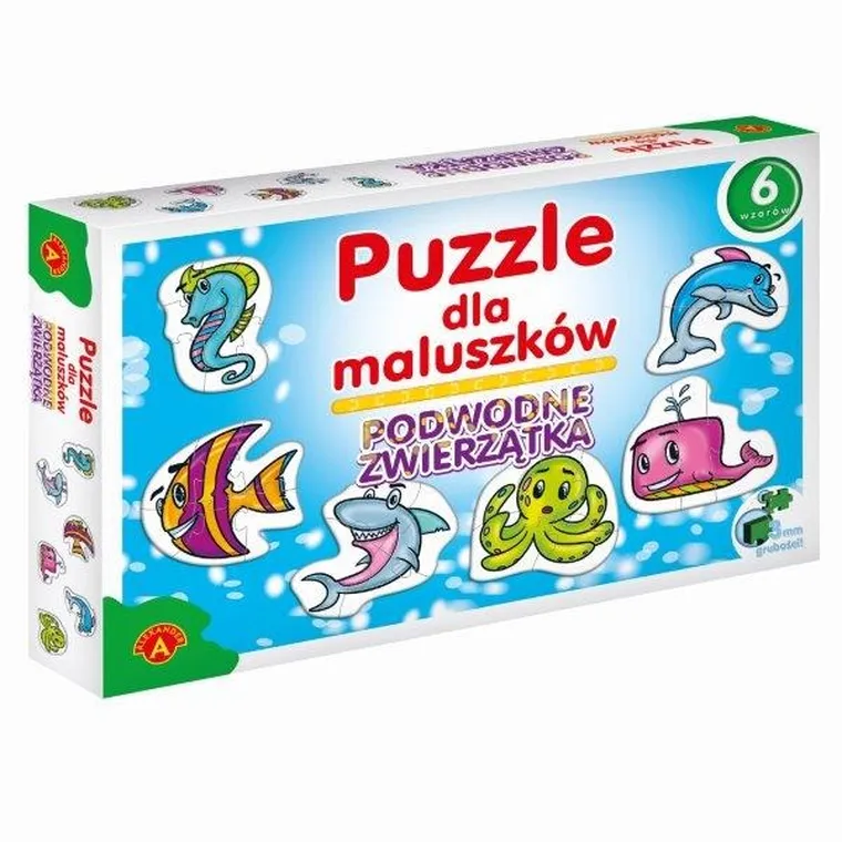 Alexander, Podwodne zwierzątka, puzzle dla maluszków, 27 elementów