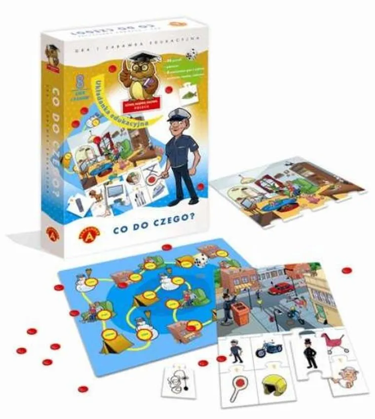 Alexander, Sowa Mądra Głowa, Co do czego, układanka edukacyjna