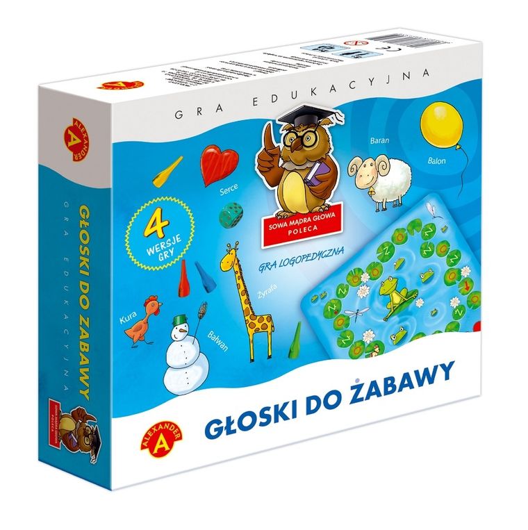 Alexander, Sowa Mądra Głowa, Głoski do zabawy, gra edukacyjna
