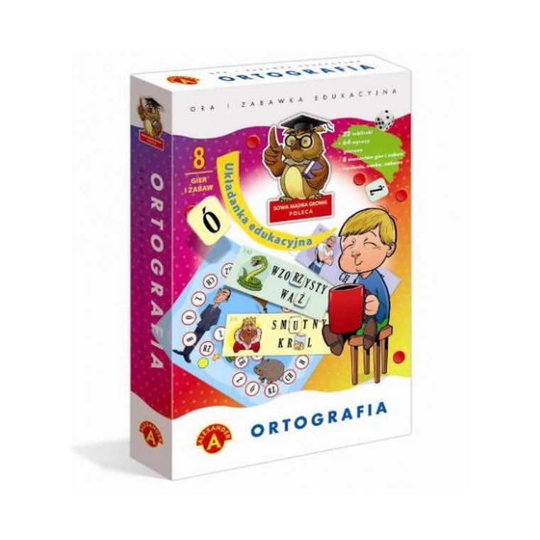 Alexander, Sowa Mądra Głowa, Ortografia, układanka edukacyjna