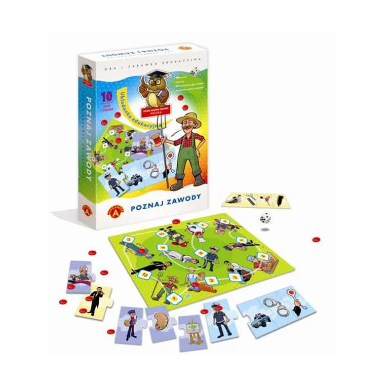 Alexander, Sowa Mądra Głowa, Poznaj zawody, układanka edukacyjna
