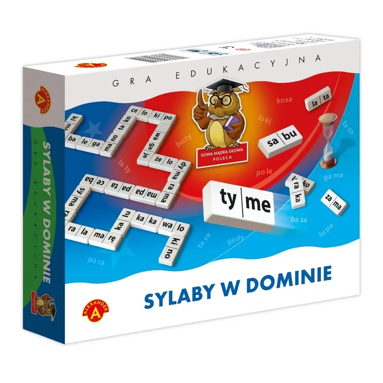 Alexander, Sowa Mądra Głowa, Sylaby w dominie, gra edukacyjna