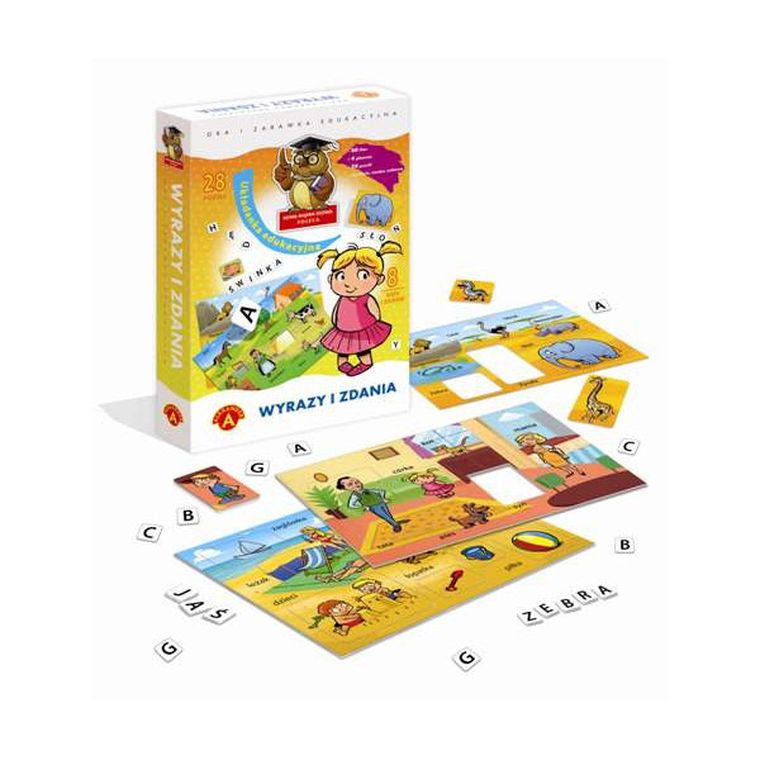 Alexander, Sowa Mądra Głowa, Wyrazy, układanka edukacyjna