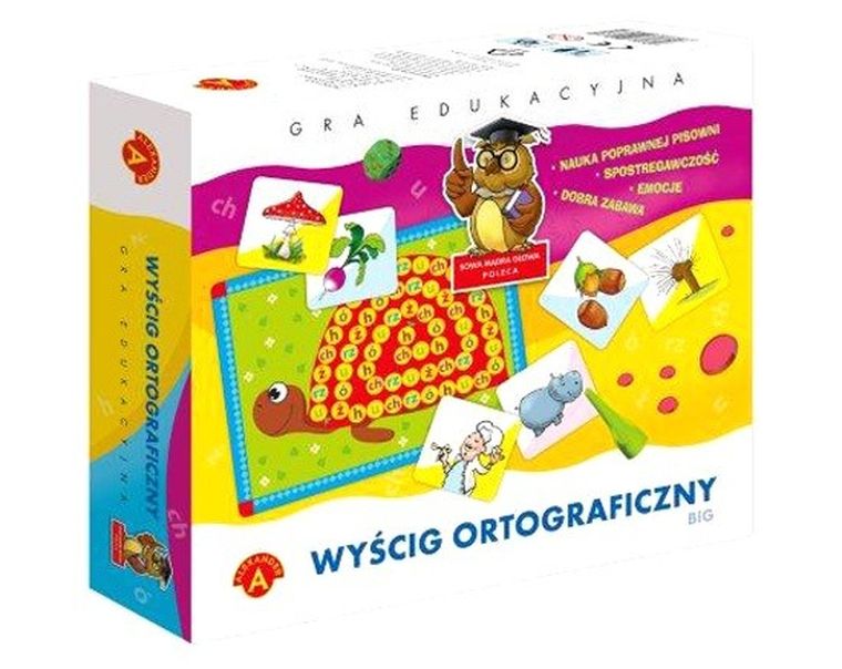 Alexander, Sowa Mądra Głowa, Wyścig ortograficzny, gra edukacyjna