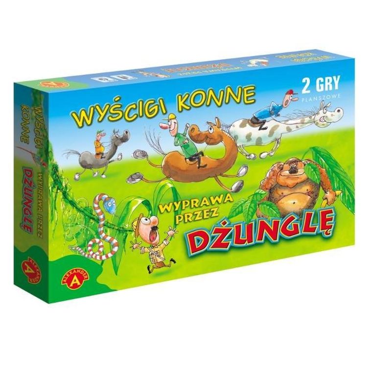 Alexander, Wyścigi konne, Dżungla, gra planszowa 2w1