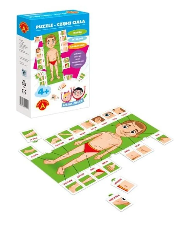 Alexander, Zabawa i Nauka, Części ciała, puzzle