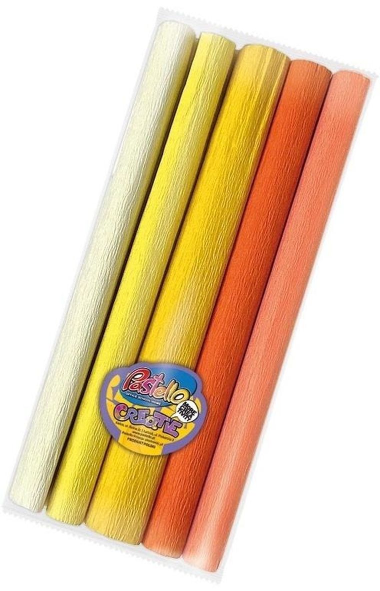 Alfa Pastello, bibuła mini, 25-200 cm odcieni żółtych, 5 kolorów