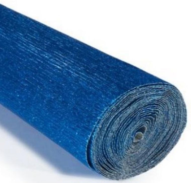 Alfa Pastello, krepina, 180g, metalizowana niebieska, 50-250 cm, 1 szt.