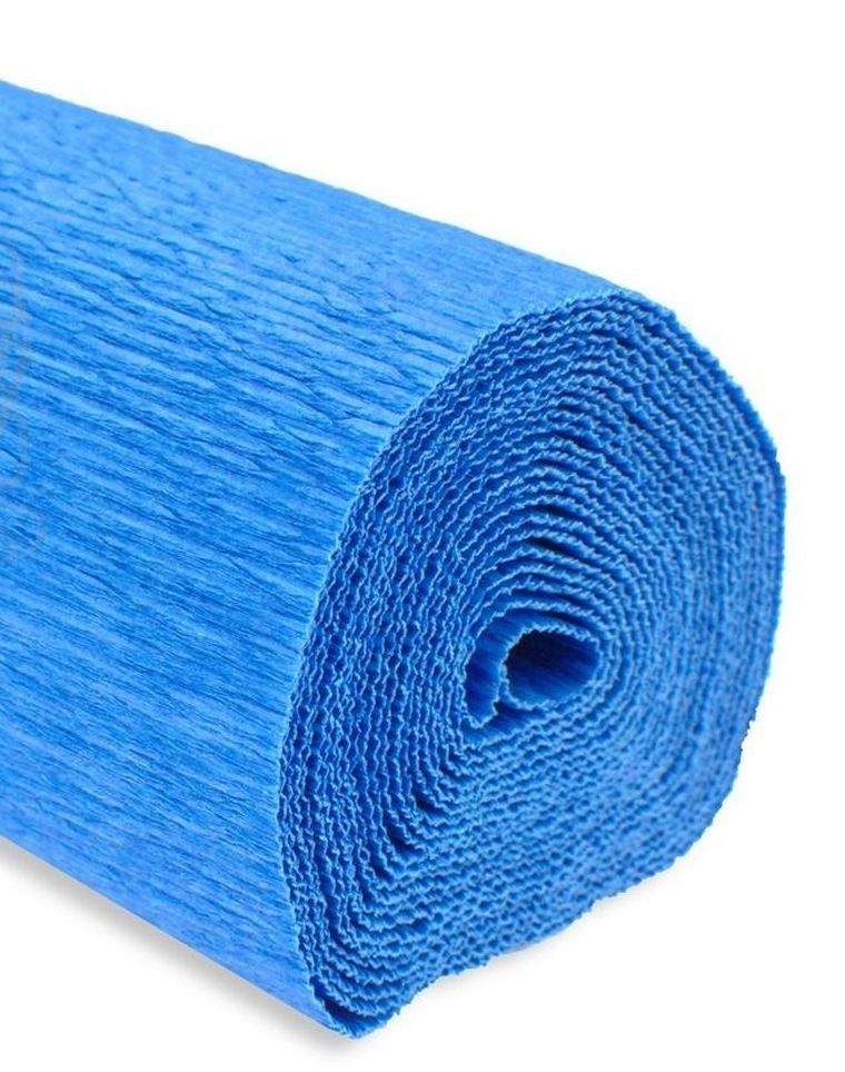 Alfa Pastello, krepina, ciemna niebieska, 180g, 50-250 cm