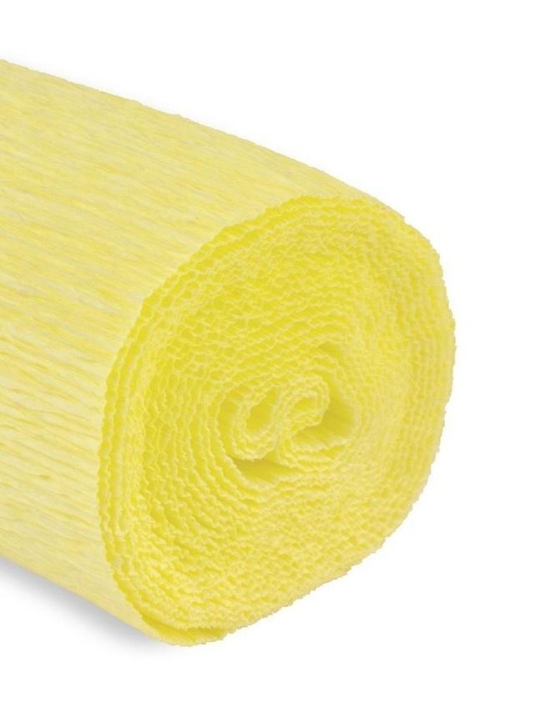 Alfa Pastello, krepina, żółta jasna, 180g, 50-250 cm