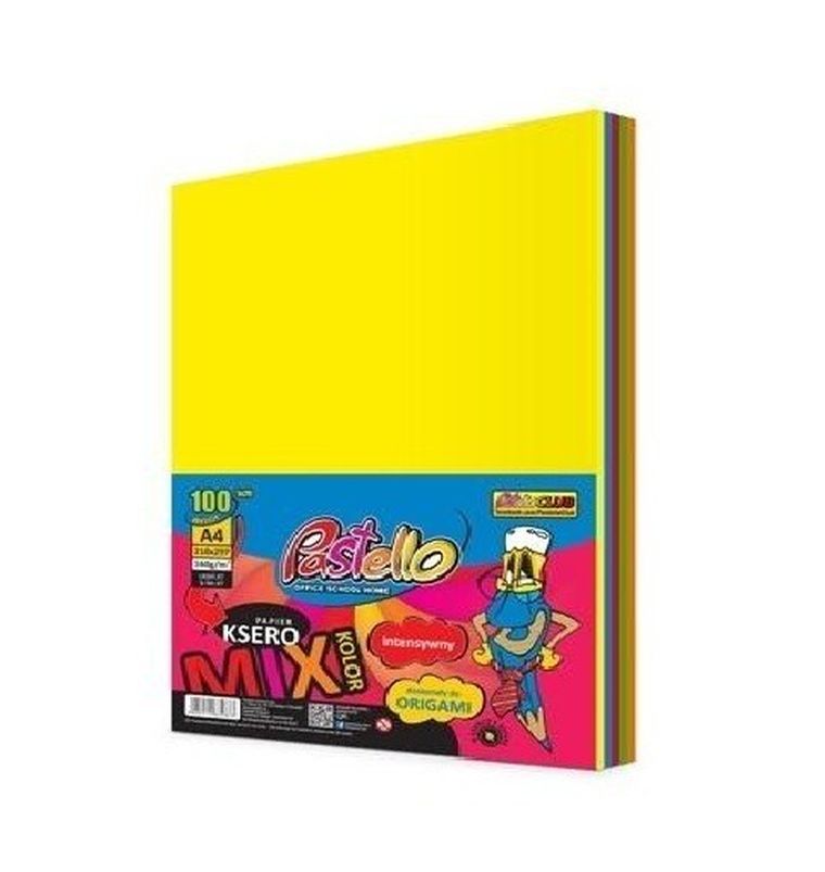 Alfa Pastello, papier ksero A4, 160g, 5 kolorów, 100 arkuszy