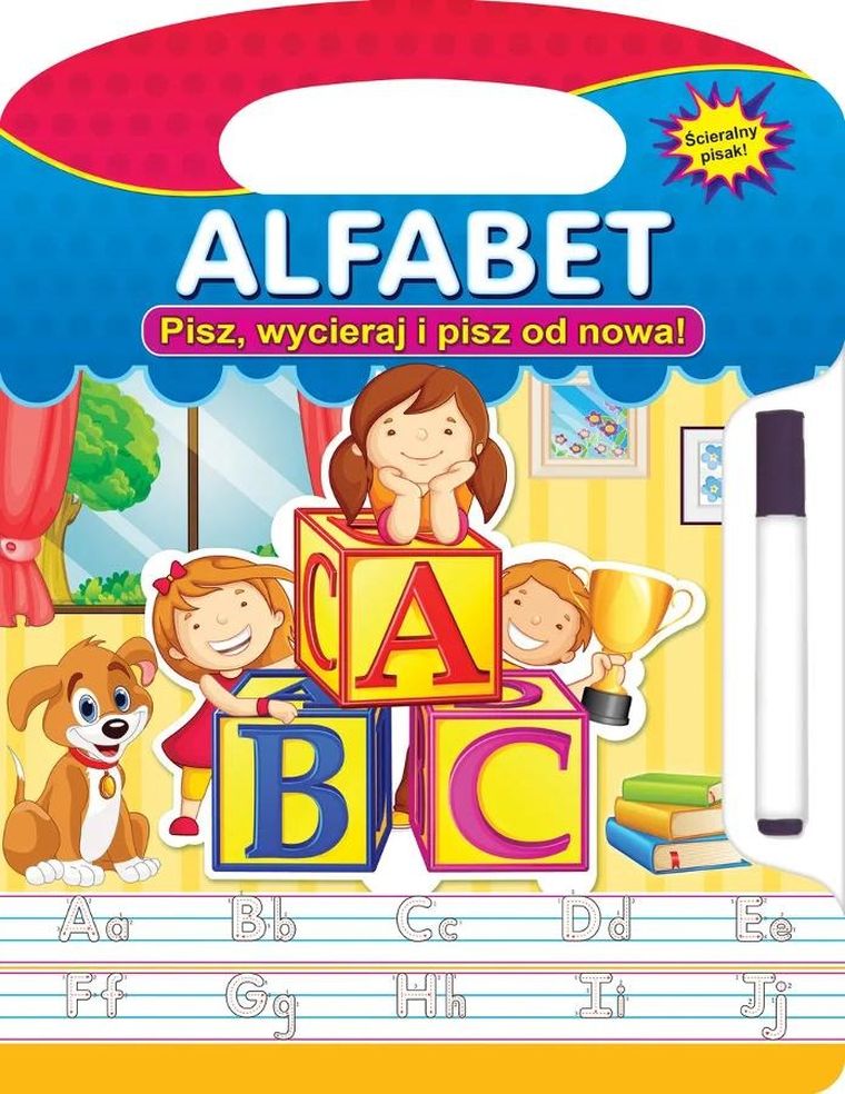 Alfabet. Pisz, wycieraj i pisz od nowa!
