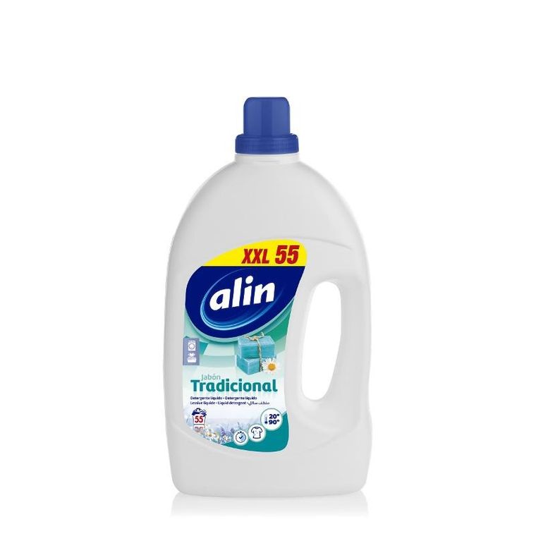 Alin, Traditional, płyn do prania tkanin kolorowych, 55 prań, 2,75l
