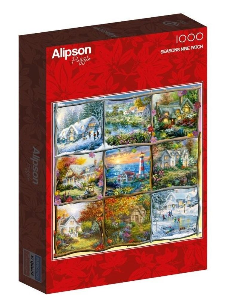 Alipson, Wszystkie pory roku, Chatki, puzzle, 1000 elementów