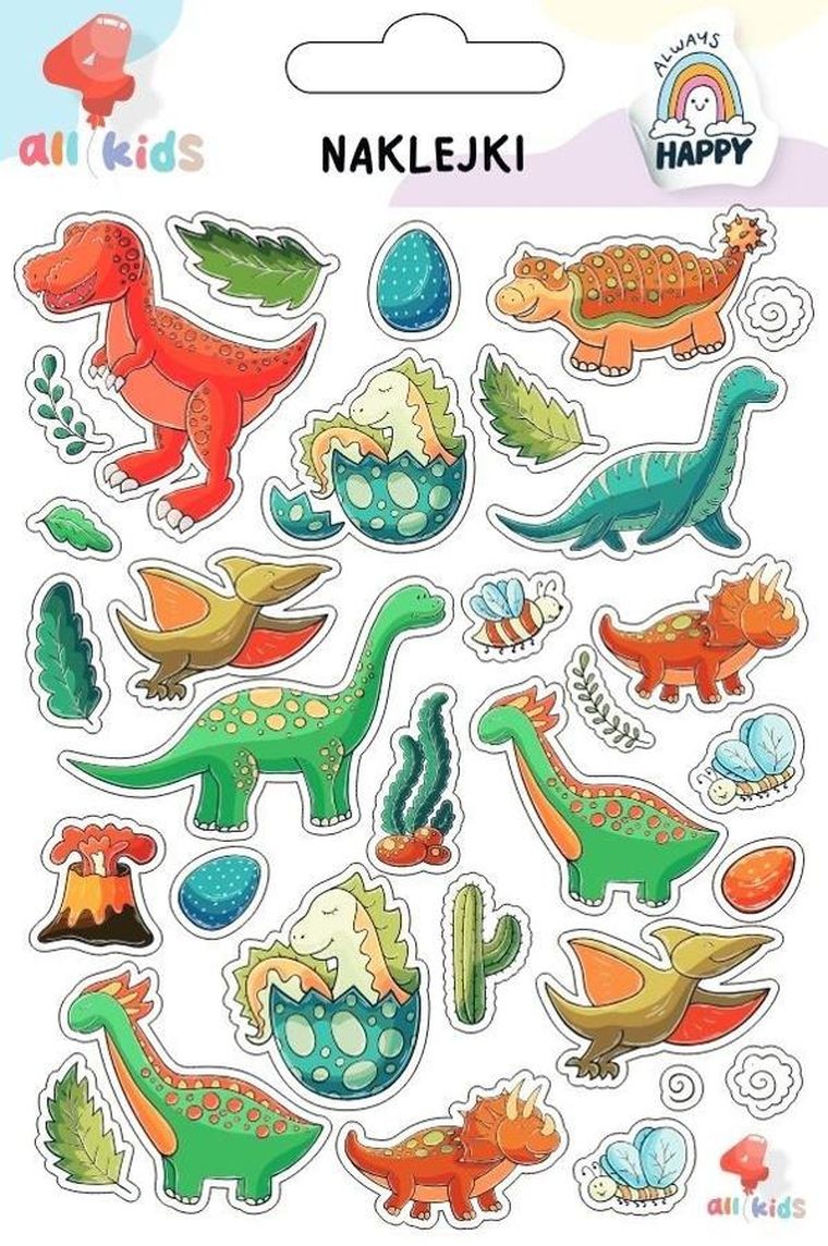 All4Kids, naklejki, Dinozaury