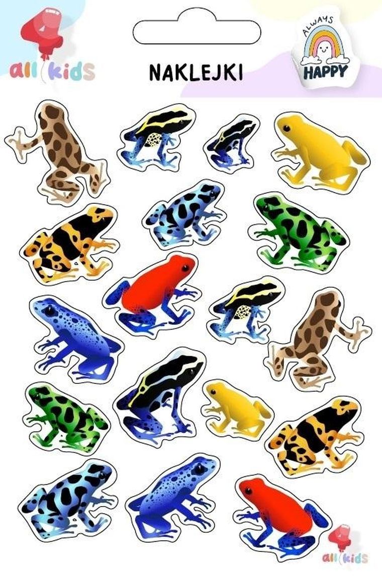 All4Kids, naklejki dla dzieci, Żaby