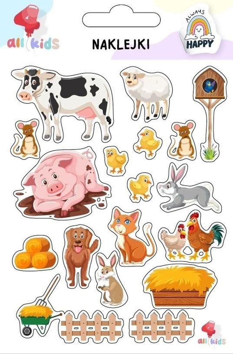 All4Kids, naklejki, farma zwierzęta