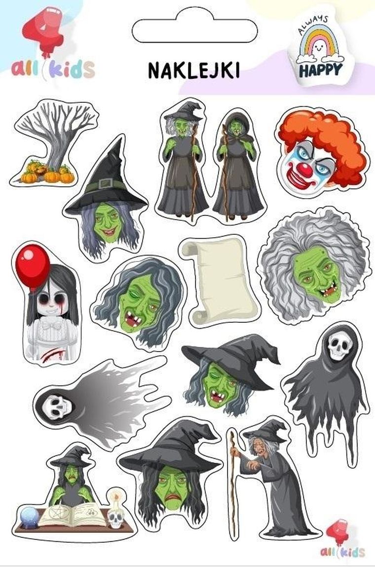 All4Kids, naklejki, Halloween