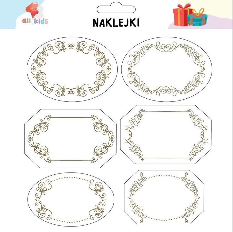 All4Kids, naklejki na prezenty