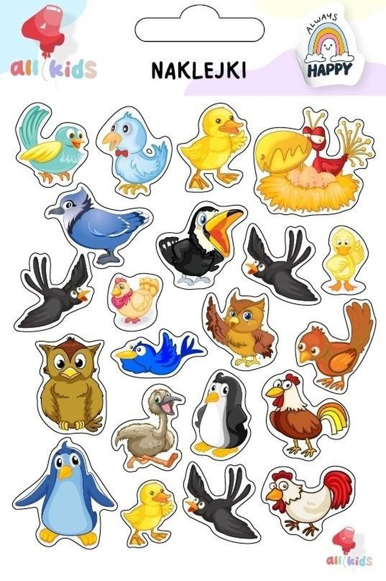 All4Kids, naklejki, ptaki