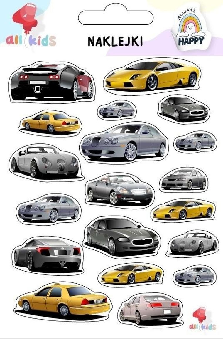 All4Kids, naklejki, samochody