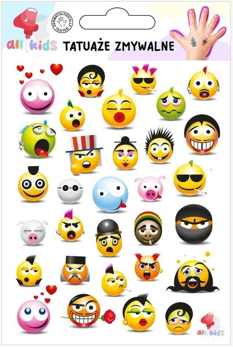 All4Kids, tatuaże zmywalne, buźki
