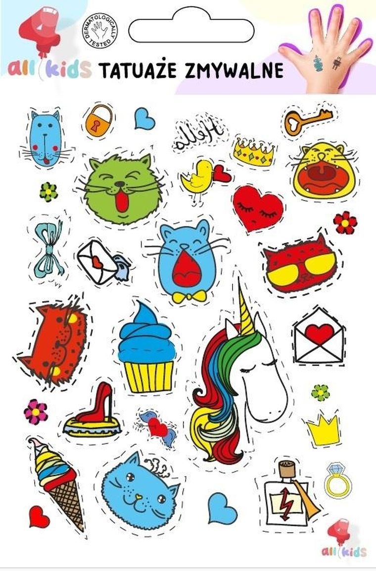 All4Kids, tatuaże zmywalne, power girl