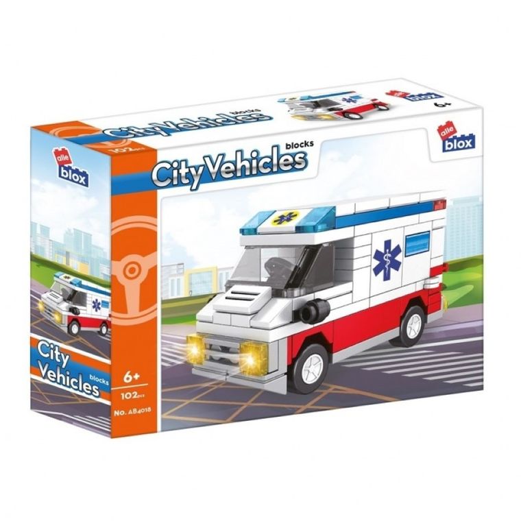 Alleblox, City Vehicles, klocki konstrukcyjne, 102 elementy