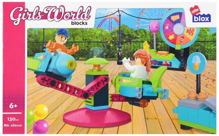 Alleblox, Girl, Wesołe Miasteczko, klocki konstrukcyjne, 130 elementów