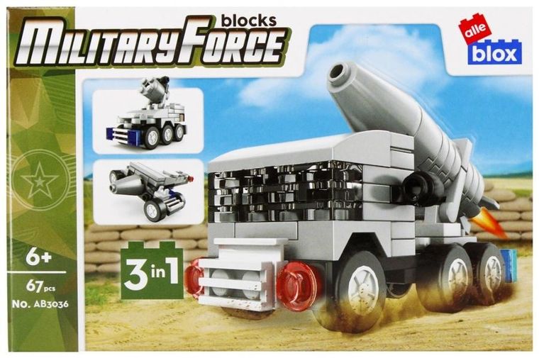 Alleblox, Military, klocki konstrukcyjne, 67 elementów