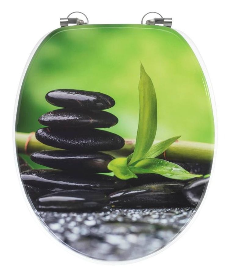 Allstar, deska sedesowa, kamienie, MDF, 42.5-36 cm, Allstar