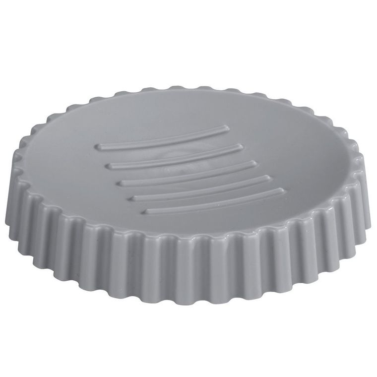 Allstar, mydelniczka okrągła, Minas, tworzywo sztuczne, szara, Ø 11 cm