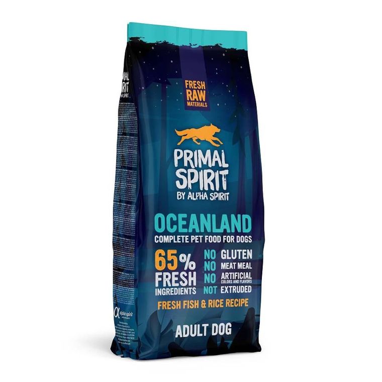 Alpha Spirit, Oceanland 65%, sucha karma dla psa, 12kg