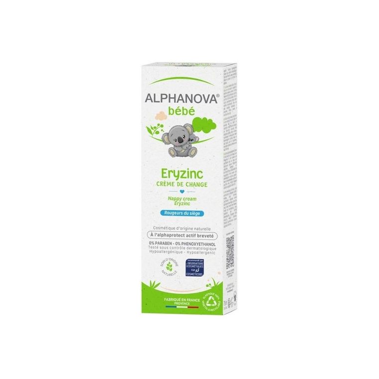 Alphanova Bebe, krem leczniczy przeciw odparzeniom Eryzinc, 75g
