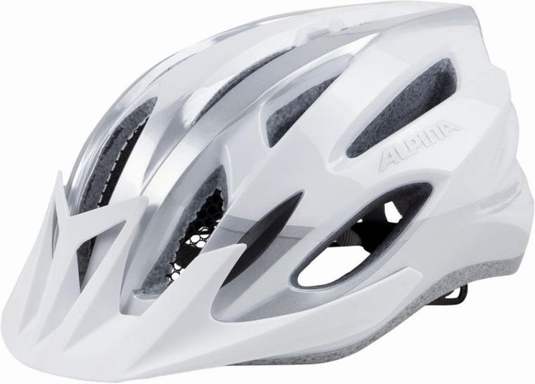 Alpina, kask rowerowy, biało-srebrny, 54-58 cm