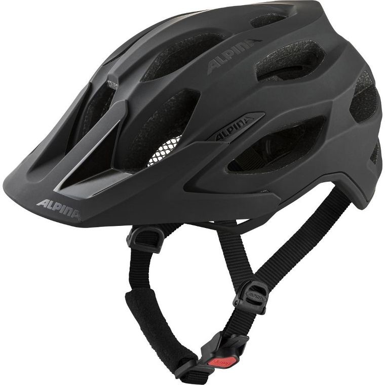 Alpina, kask rowerowy, Carapax 2.0, czarny mat, rozmiar 52-57 cm