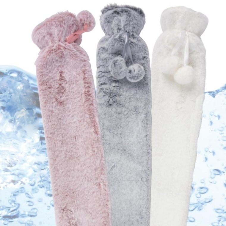 Alpina, termofor w pokrowcu, gumowy, różowy, 2l