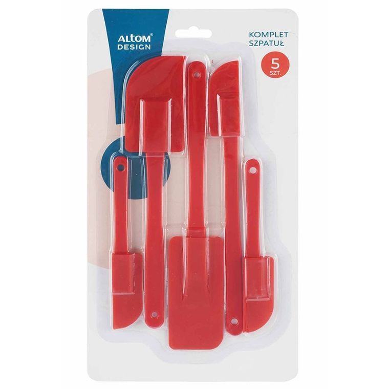 Altom Design, 5 szpatuł, czerwony