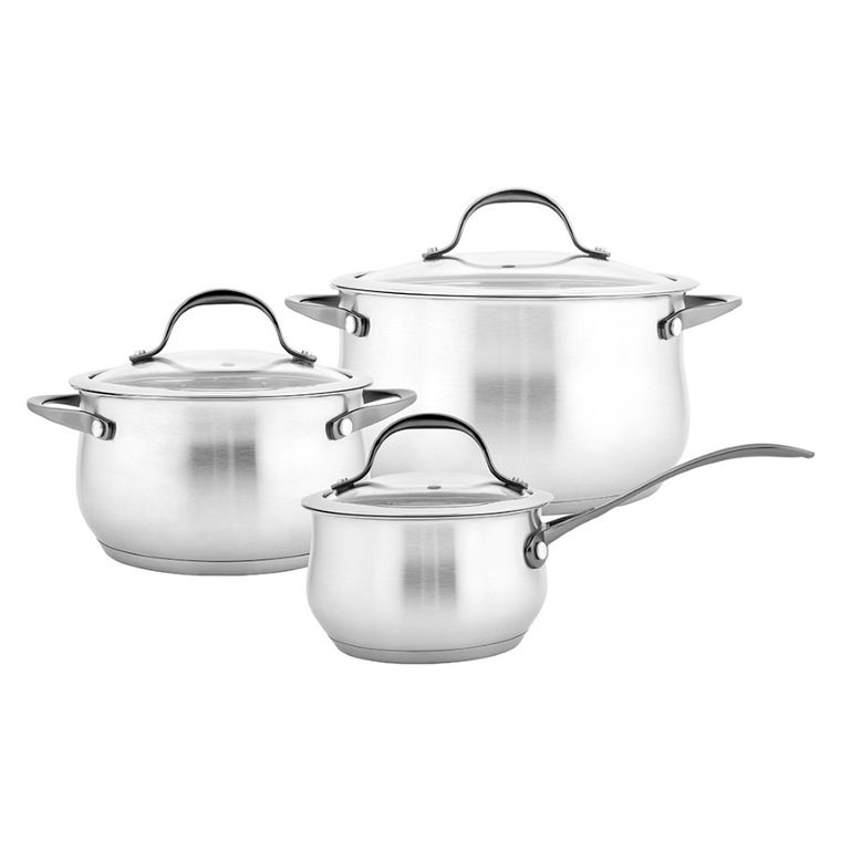 Altom Design, Aldo, komplet garnków nierdzewnych, 6 elementów