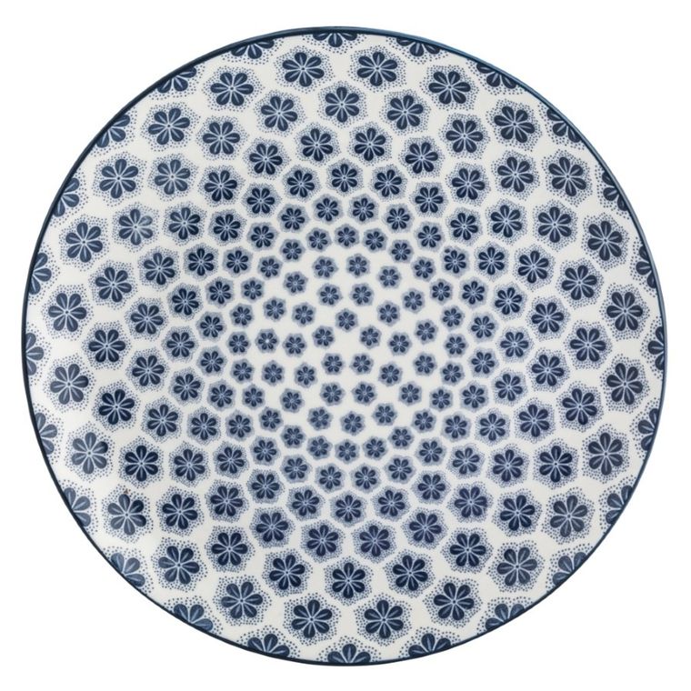 Altom Design, Arabeska, talerz porcelanowy, płytki, 26 cm