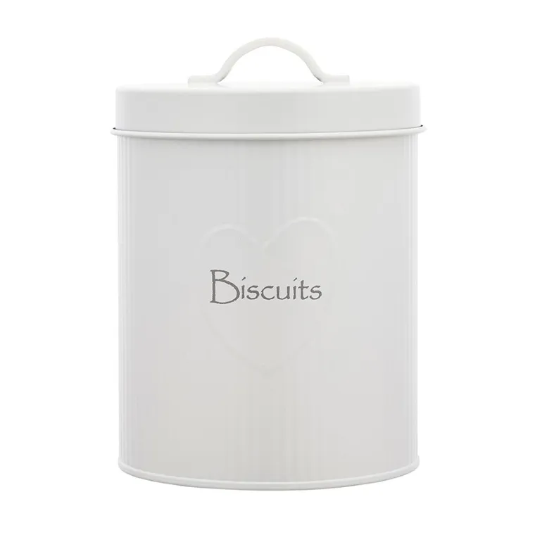 Altom Design, Biscuit, puszka metalowa, z reliefem prążki, 13,5-17 cm