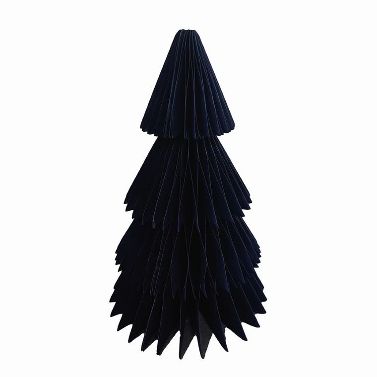 Altom Design, choinka papierowa 3D, 20 cm, granatowa