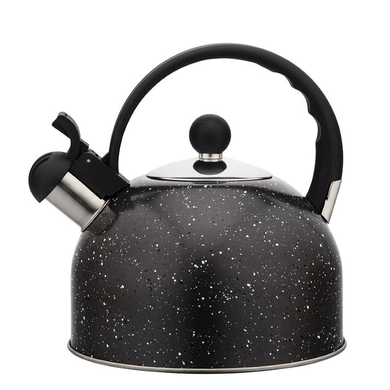 Altom Design, czajnik nierdzewny, 2.5 l, hot drop, czarny marmurek