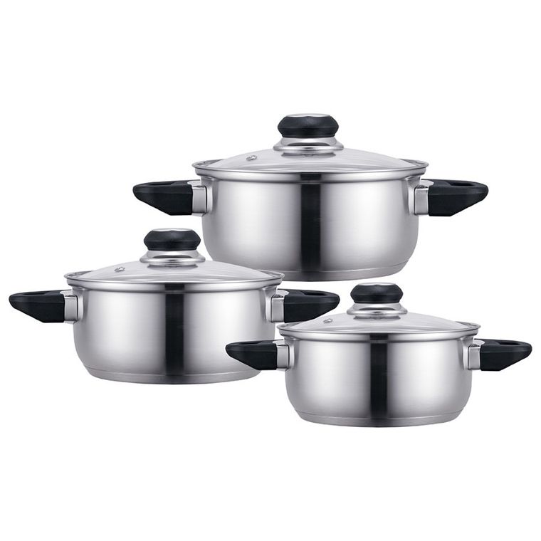 Altom Design, Emilio, komplet garnków nierdzewnych, 6 elementów