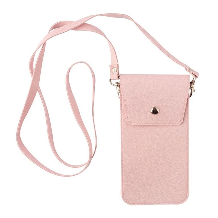 Altom Design, etui na telefon z paskiem, 18-10-1.5 cm, różowy