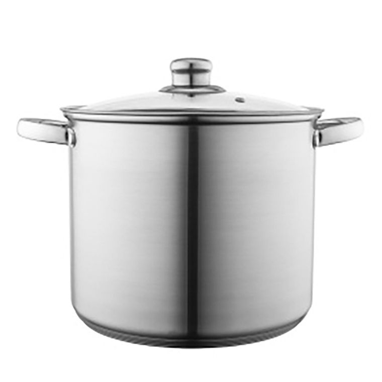 Altom Design, Fabio, garnek wysoki nierdzewny z pokrywą szklaną, 12,5l